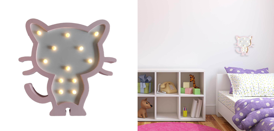 Детский ночник Розовый котенок Детский ночник Розовый котенок - Loft-Concept в Липецке