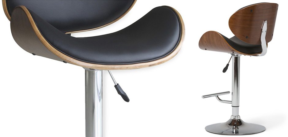 Барный стул Lounge Bar Stool черный Барный стул Lounge Bar Stool черный - Loft-Concept в Липецке
