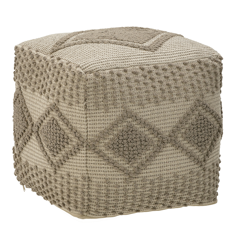 Пуф Kelim Pattern Beige Бежево-серый в Липецке | Loft Concept 