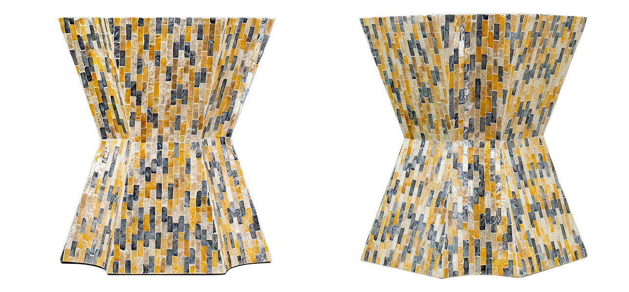 Столик с инкрустацией мозаика Nora - фото №1