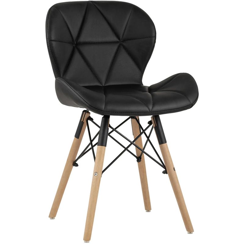 Стул Jeroen Chair Черная Экокожа Черный Древесина Стул Jeroen Chair Черная Экокожа Черный Древесина в Липецке | Loft Concept