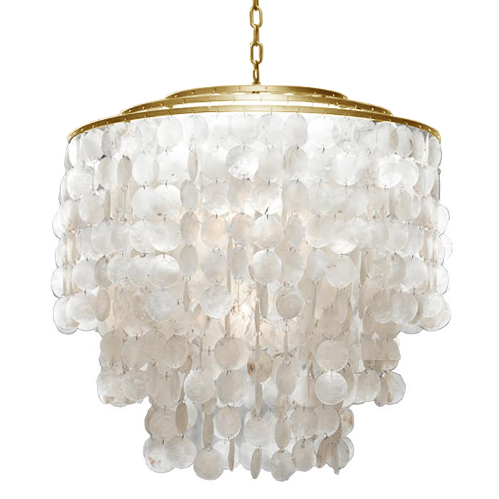 Люстра SHELL Chandelier 65 Золото Белый Золотой Люстра SHELL Chandelier 65 Золото Белый Золотой в Липецке | Loft Concept