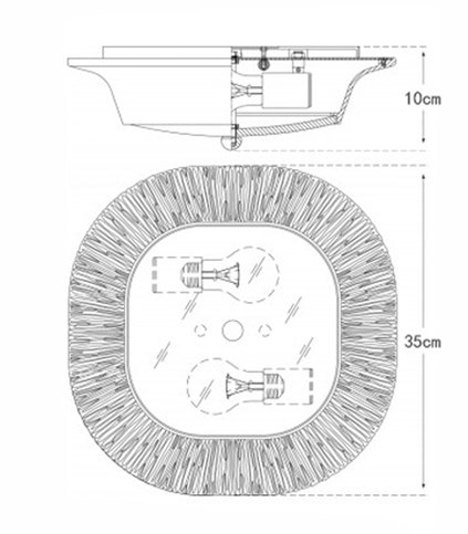 Потолочный светильник Utopia Round Sconce Black Потолочный светильник Utopia Round Sconce Black в Липецке
