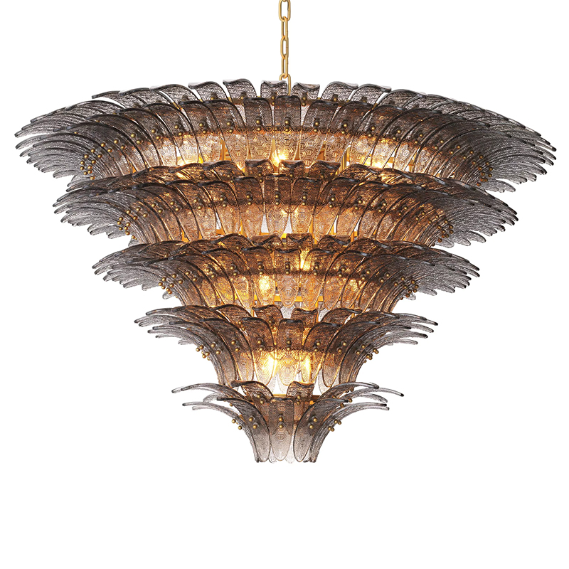 Люстра Philipp Plein Chandelier Bel Air XL Латунь Серый Люстра Philipp Plein Chandelier Bel Air XL Латунь Серый в Липецке | Loft Concept
