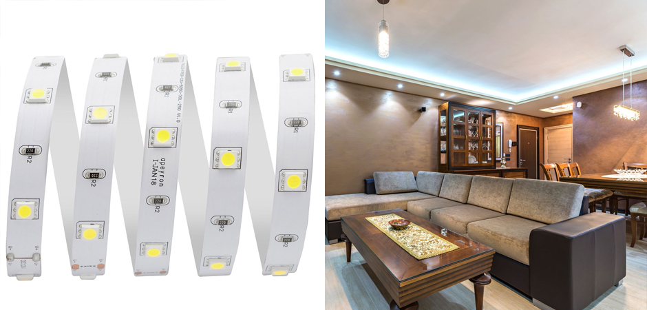 Комплект светодиодной ленты 7,2W/m 30LED/m 5050SMD холодный белый 5M Комплект светодиодной ленты 7,2W/m 30LED/m 5050SMD холодный белый 5M - Loft-Concept в Липецке