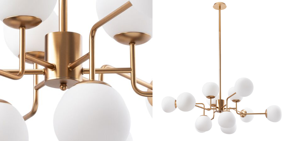 Люстра Tiepolo Ball Chandelier Gold 12 Люстра Tiepolo Ball Chandelier Gold 12 - Loft-Concept в Липецке