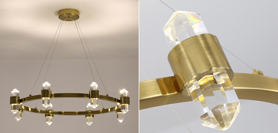 Люстра Crystal Ring Chandelier Brass Люстра Crystal Ring Chandelier Brass - Loft-Concept в Липецке