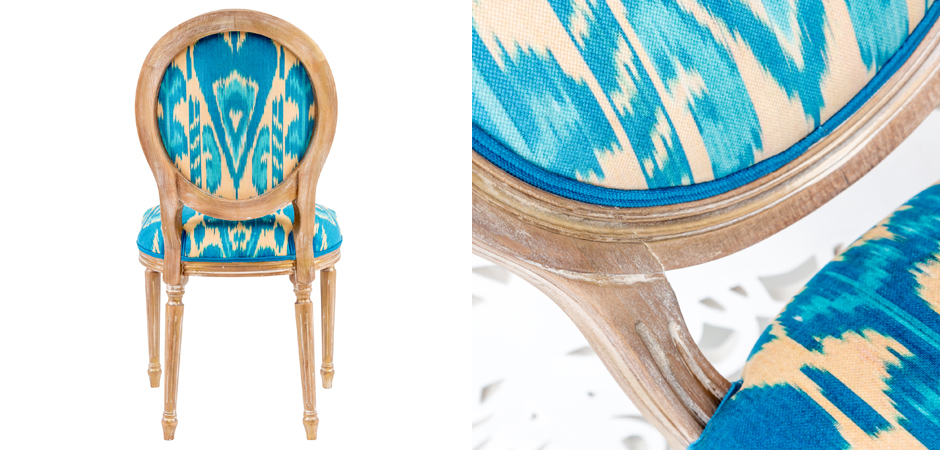 Стул Ikat Pattern Голубой Стул Ikat Pattern Голубой - Loft-Concept в Липецке
