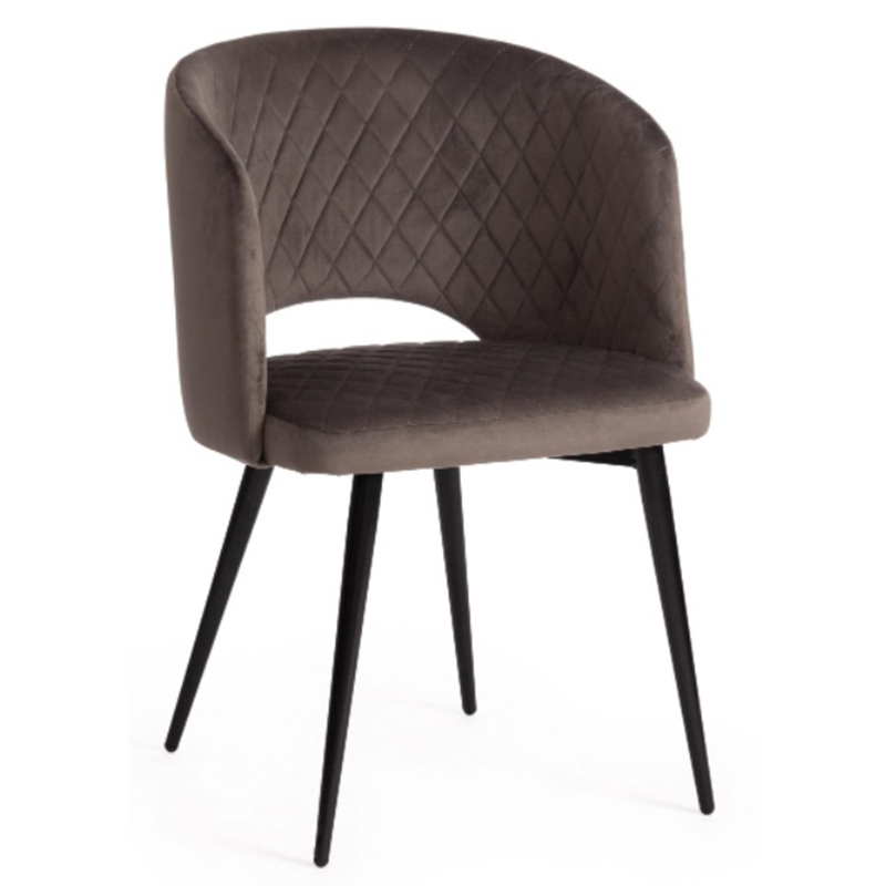 Стул Janice Grey Chair Серый (Gray) Черный Стул Janice Grey Chair Серый (Gray) Черный в Липецке | Loft Concept