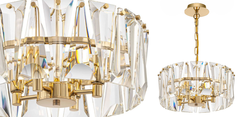 Люстра Ruby Crystal Chandelier Gold 38 Люстра Ruby Crystal Chandelier Gold 38 - Loft-Concept в Липецке
