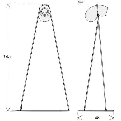 Торшер White glass trap floor lamp Торшер White glass trap floor lamp в Липецке