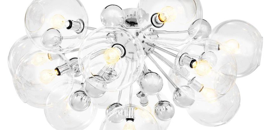 Потолочный светильник Eichholtz Ceiling Lamp Soleil Nickel Потолочный светильник Eichholtz Ceiling Lamp Soleil Nickel - Loft-Concept в Липецке