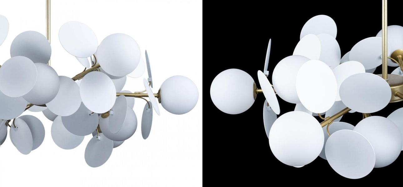 Люстра MATISSE Chandelier White 12 ламп - фото