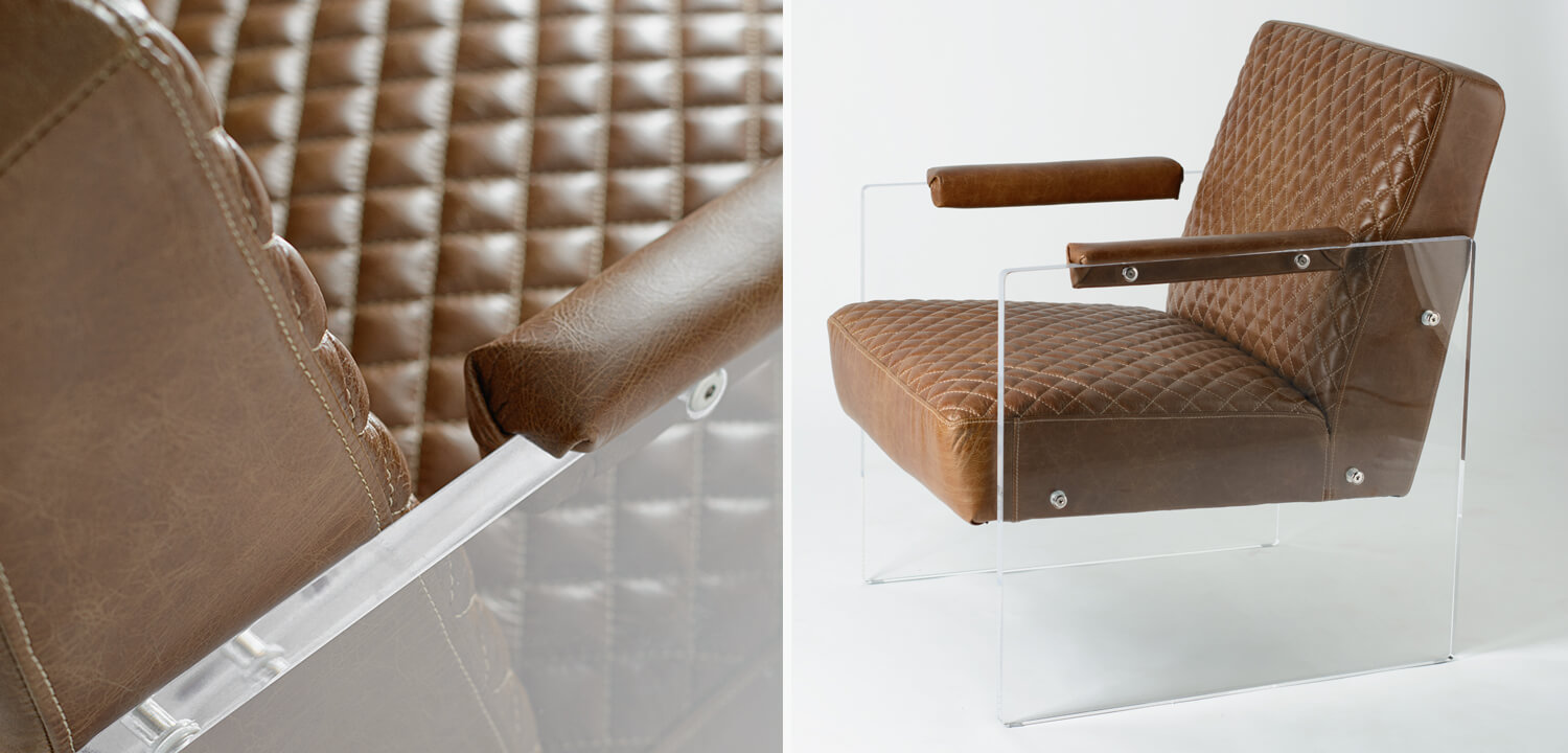 Кресло Gioff Chair натуральная кожа - фото