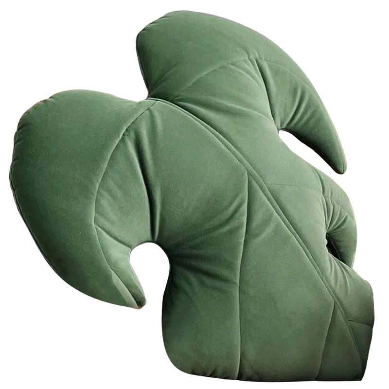 Декоративная подушка Botanical Cushion Monstera Зеленый Декоративная подушка Botanical Cushion Monstera Зеленый в Липецке | Loft Concept