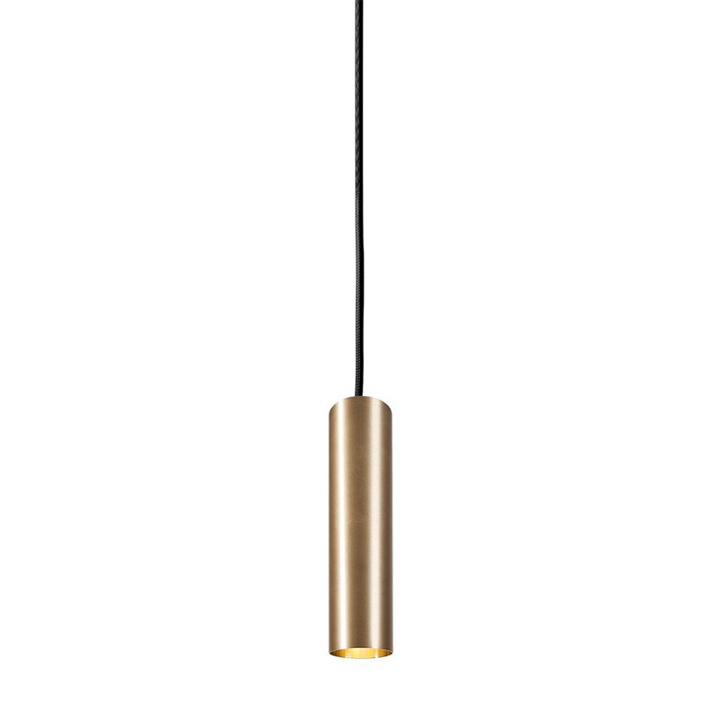 Подвесной светильник Luis Trumpet Tube Brass Lamp 25 Латунь в Липецке | Loft Concept 