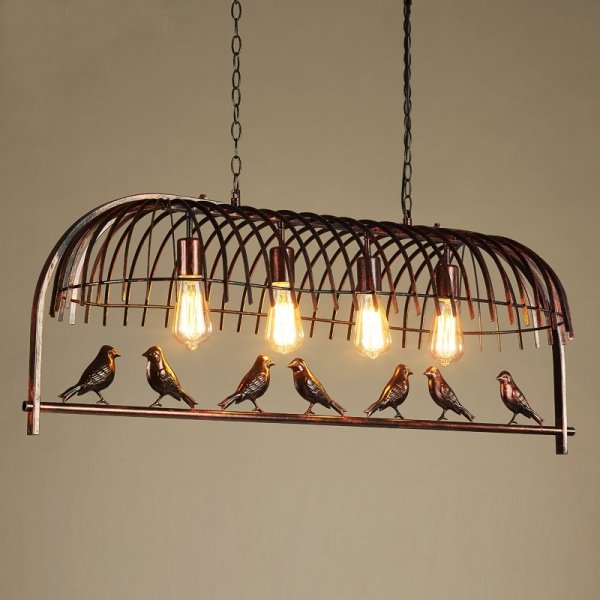 Люстра Bird Trough Pendant Коричневый Люстра Bird Trough Pendant Коричневый в Липецке | Loft Concept