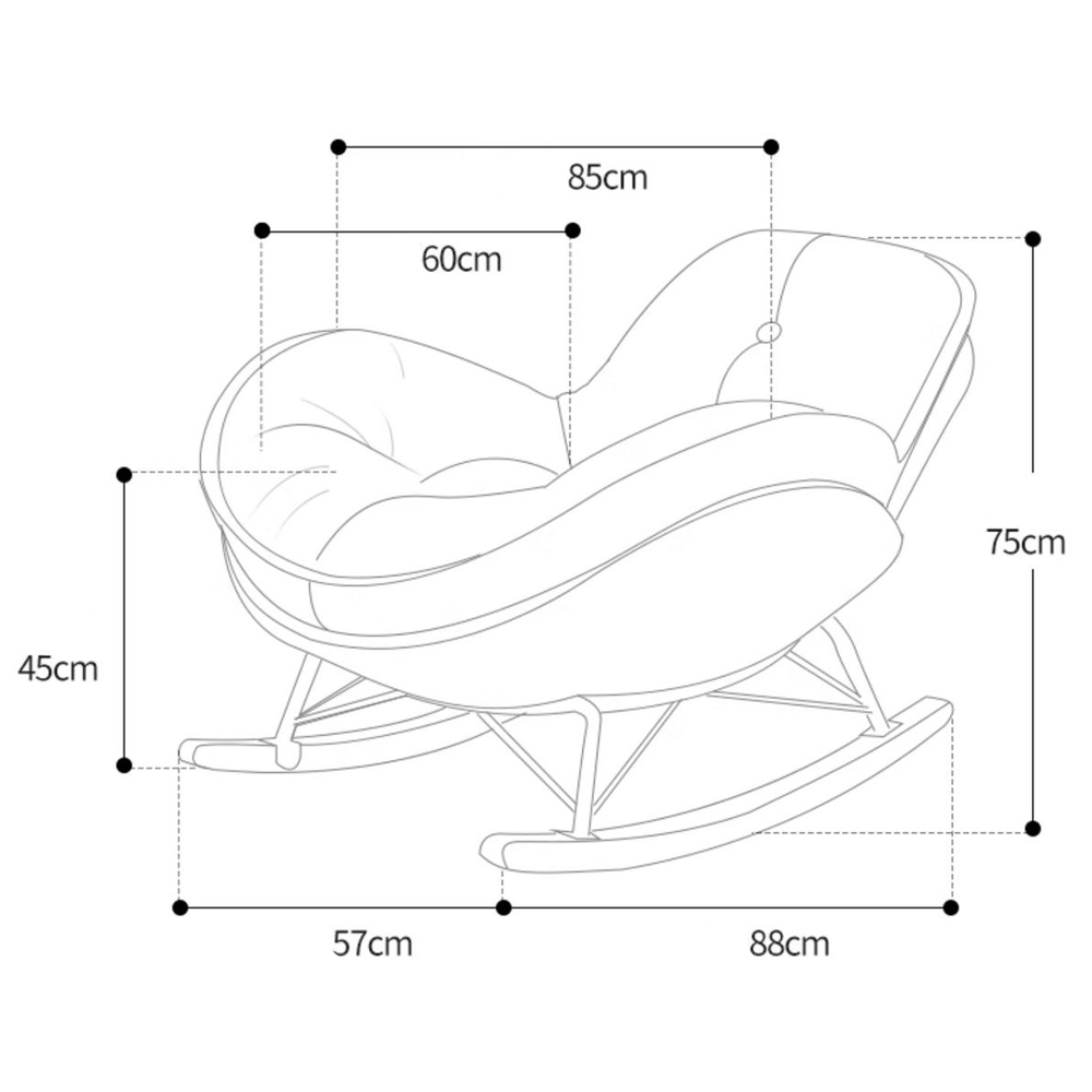 Кресло-качалка Rocking Soft Chair Кресло-качалка Rocking Soft Chair в Липецке