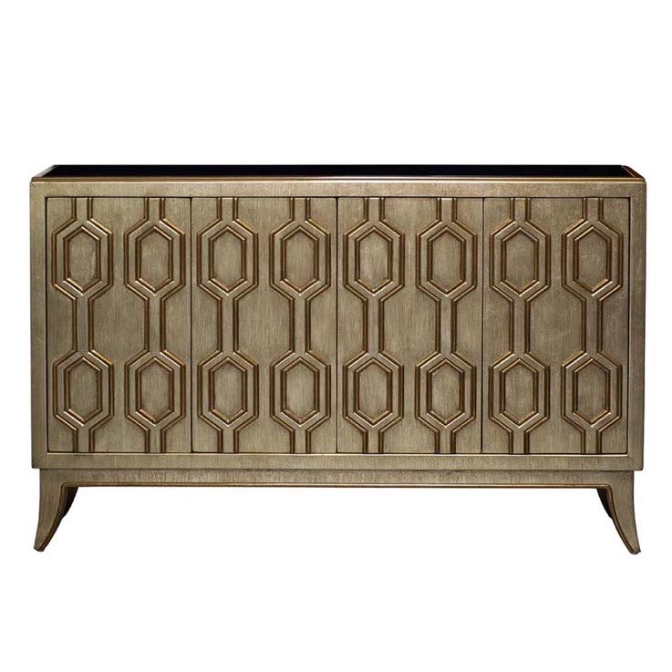 Комод Wedford Pattern Commode Черный Античная Бронза Комод Wedford Pattern Commode Черный Античная Бронза в Липецке | Loft Concept