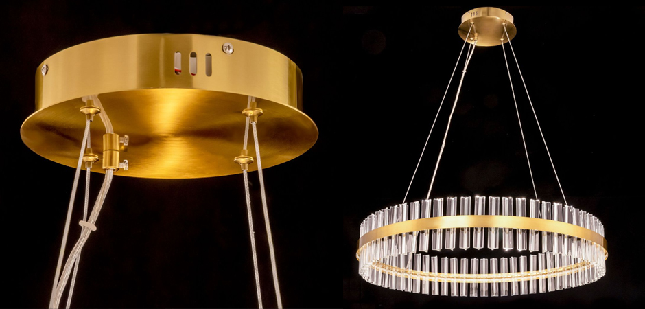 Круглая Люстра Кольцо Хрусталь диаметр 80 см RING Saturno Not Baroncelli Brass Круглая Люстра Кольцо Хрусталь диаметр 80 см RING Saturno Not Baroncelli Brass - Loft-Concept в Липецке