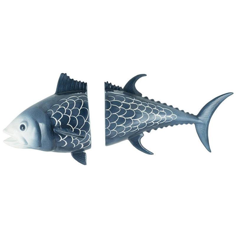 Аксессуар на стену Tuna Bisc. Blue White Синий Белый Аксессуар на стену Tuna Bisc. Blue White Синий Белый в Липецке | Loft Concept