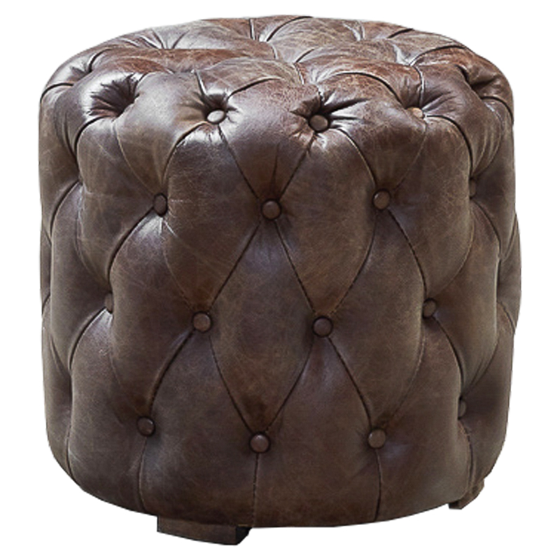 Пуф Loft Leather Buttons Коричневый Пуф Loft Leather Buttons Коричневый в Липецке | Loft Concept
