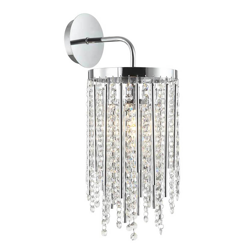 Бра Crystal Wind Chimes Chrome Wall Lamp Хром Прозрачный Бра Crystal Wind Chimes Chrome Wall Lamp Хром Прозрачный в Липецке | Loft Concept