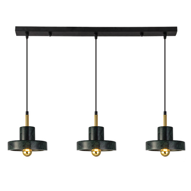 Люстра Tom Dixon Stone Pendant Black 3 Черный Золотой Люстра Tom Dixon Stone Pendant Black 3 Черный Золотой в Липецке | Loft Concept