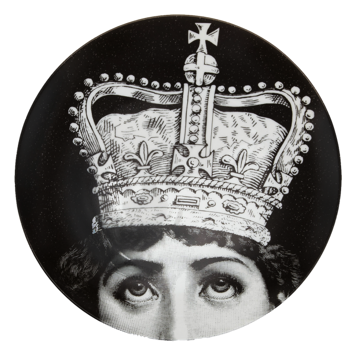 Декоративная тарелка Fornasetti 004 Черный Декоративная тарелка Fornasetti 004 Черный в Липецке | Loft Concept