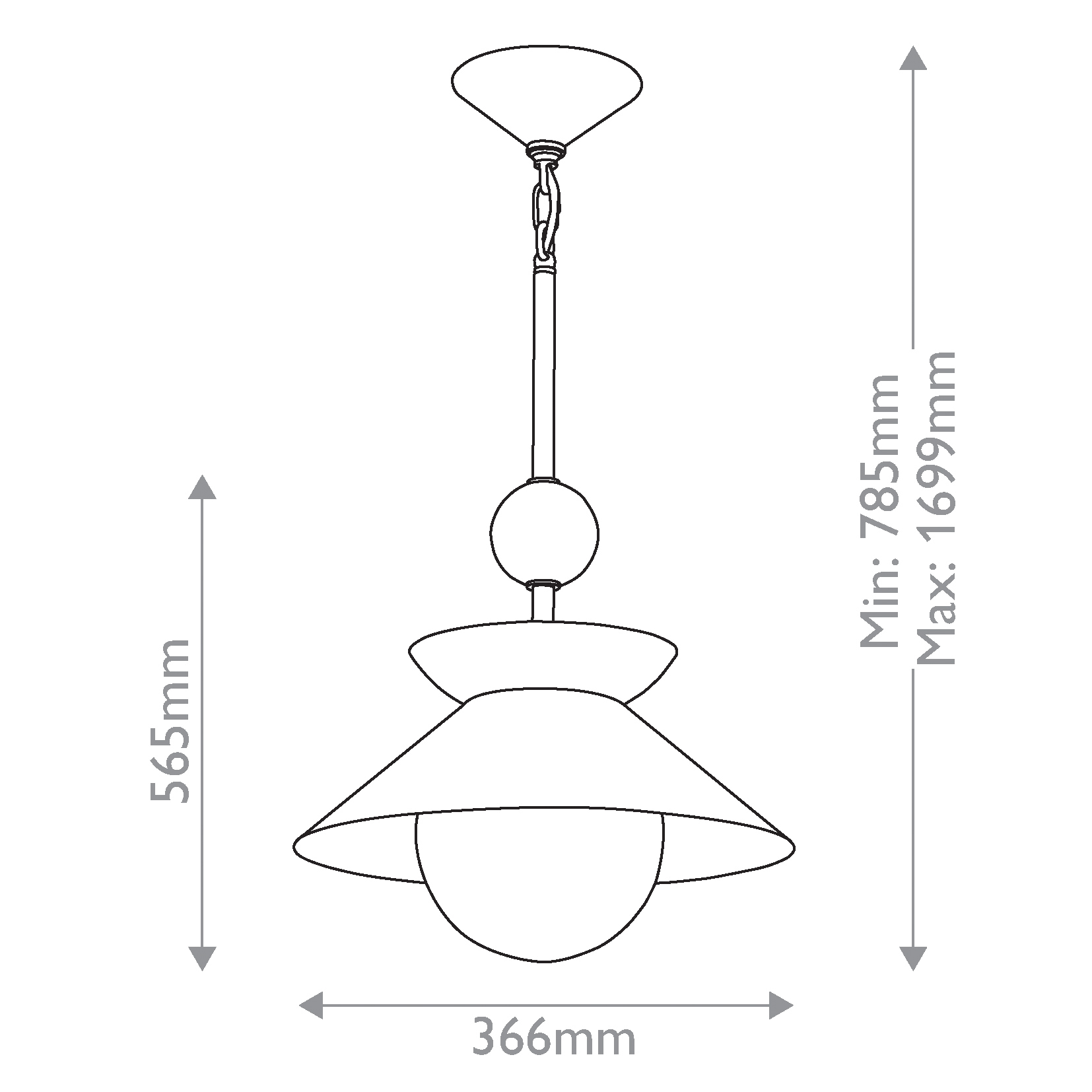 Подвесной светильник латунного цвета с конусовидным белым плафоном Quintiesse в Липецке