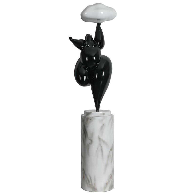 Торшер In The Clouds Black Floor Lamp Черный Белый Белый Мрамор Bianco Торшер In The Clouds Black Floor Lamp Черный Белый Белый Мрамор Bianco в Липецке | Loft Concept