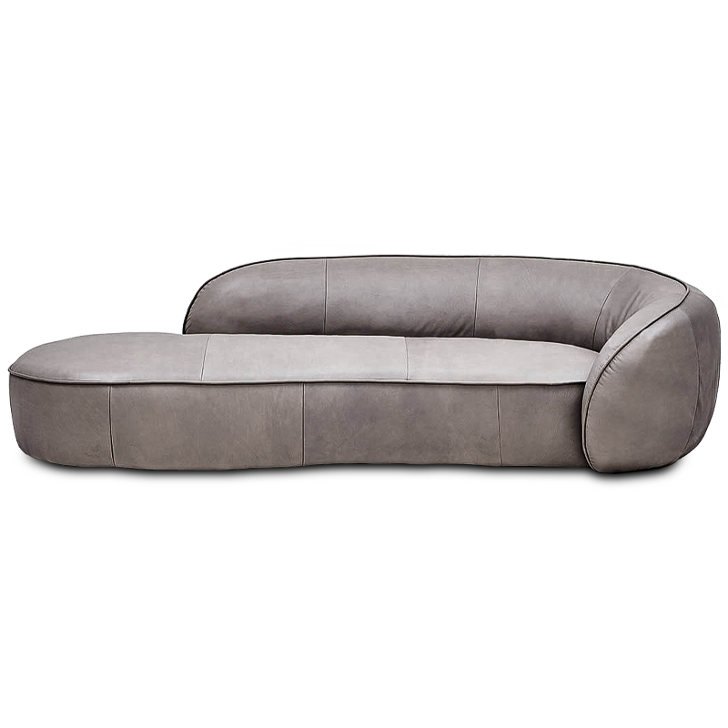 Диван натуральная кожа Hyades Sofa Серый Диван натуральная кожа Hyades Sofa Серый в Липецке | Loft Concept