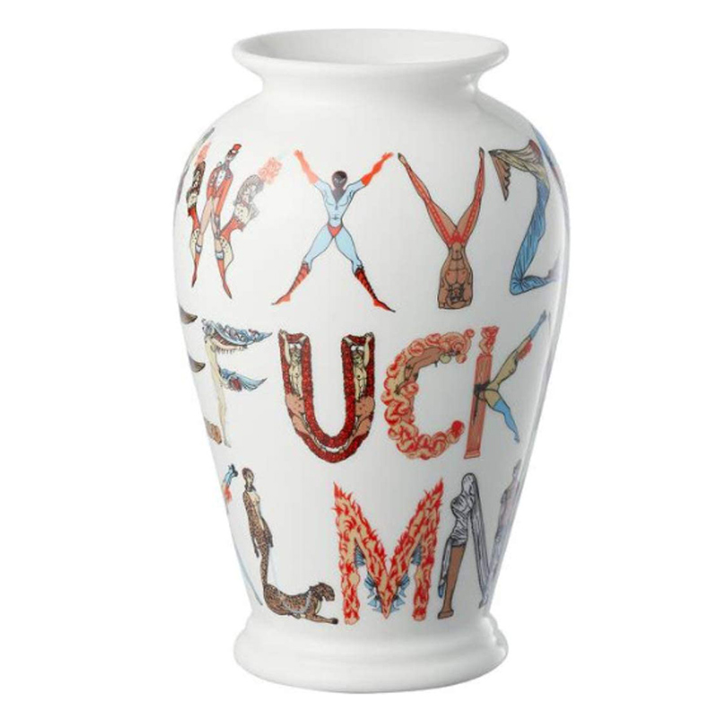 Ваза Supreme Alphabet Vase Белый Мульти Ваза Supreme Alphabet Vase Белый Мульти в Липецке | Loft Concept