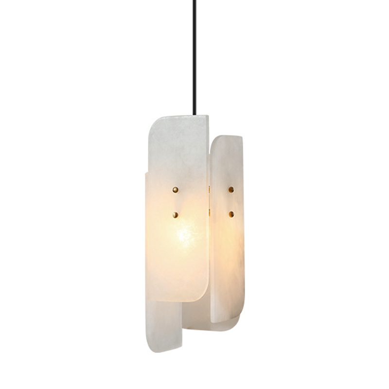 Подвесной светильник Ancel Hanging Light Белый Мрамор Bianco Глянцевое золото Подвесной светильник Ancel Hanging Light Белый Мрамор Bianco Глянцевое золото в Липецке | Loft Concept