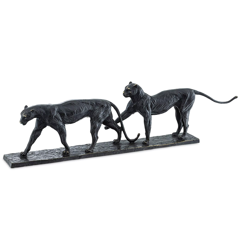 Декоративная статуэтка Eichholtz Leopard Pair Темная бронза Декоративная статуэтка Eichholtz Leopard Pair Темная бронза в Липецке | Loft Concept