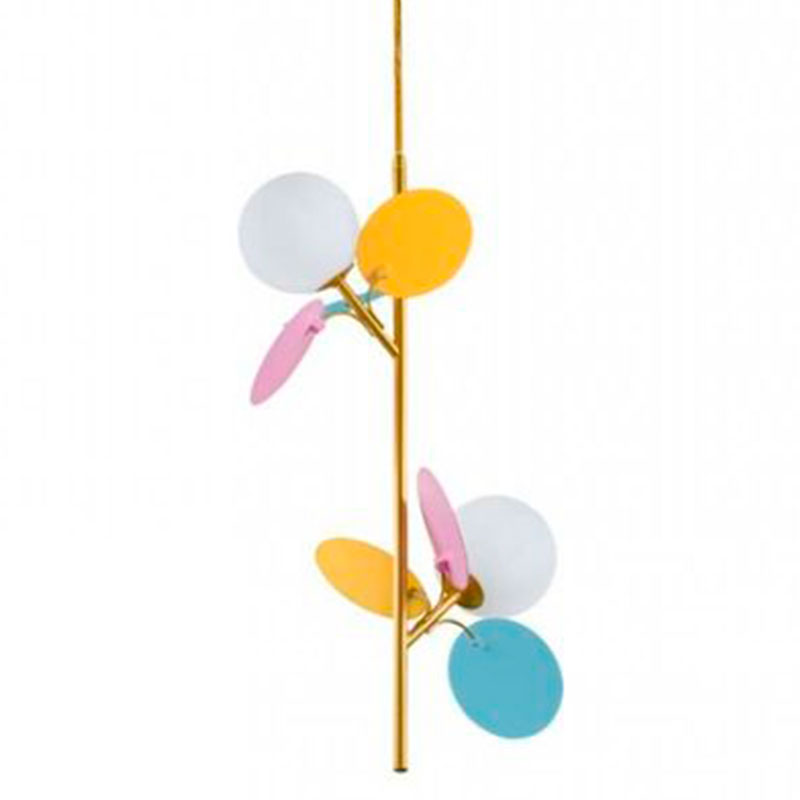 Люстра MATISSE Pendant Double multicolor Мульти Золотой Белый Люстра MATISSE Pendant Double multicolor Мульти Золотой Белый в Липецке | Loft Concept