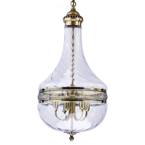 Люстра Capitol Hill Glass Pendant 40 Bronze Темная бронза винтаж Люстра Capitol Hill Glass Pendant 40 Bronze Темная бронза винтаж в Липецке | Loft Concept