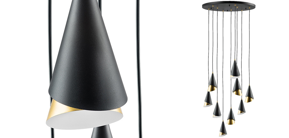Люстра Lucio Black and Gold 9 Люстра Lucio Black and Gold 9 - Loft-Concept в Липецке