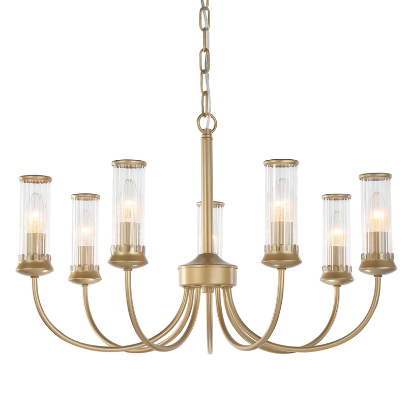 Люстра Morgane Chandelier gold 66 Золотой Прозрачный Люстра Morgane Chandelier gold 66 Золотой Прозрачный в Липецке | Loft Concept