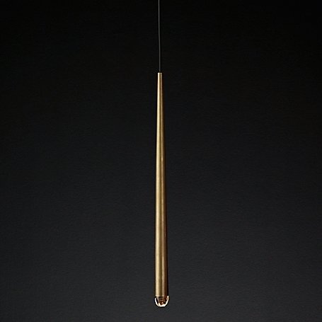 Люстра RH Aquitaine Round Chandelier One Латунь Прозрачный (Transparent) в Липецке | Loft Concept 