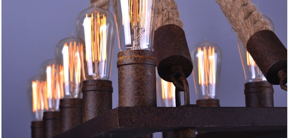 Люстра Square Mini 10 Loft Rope Light Люстра Square Mini 10 Loft Rope Light - Loft-Concept в Липецке