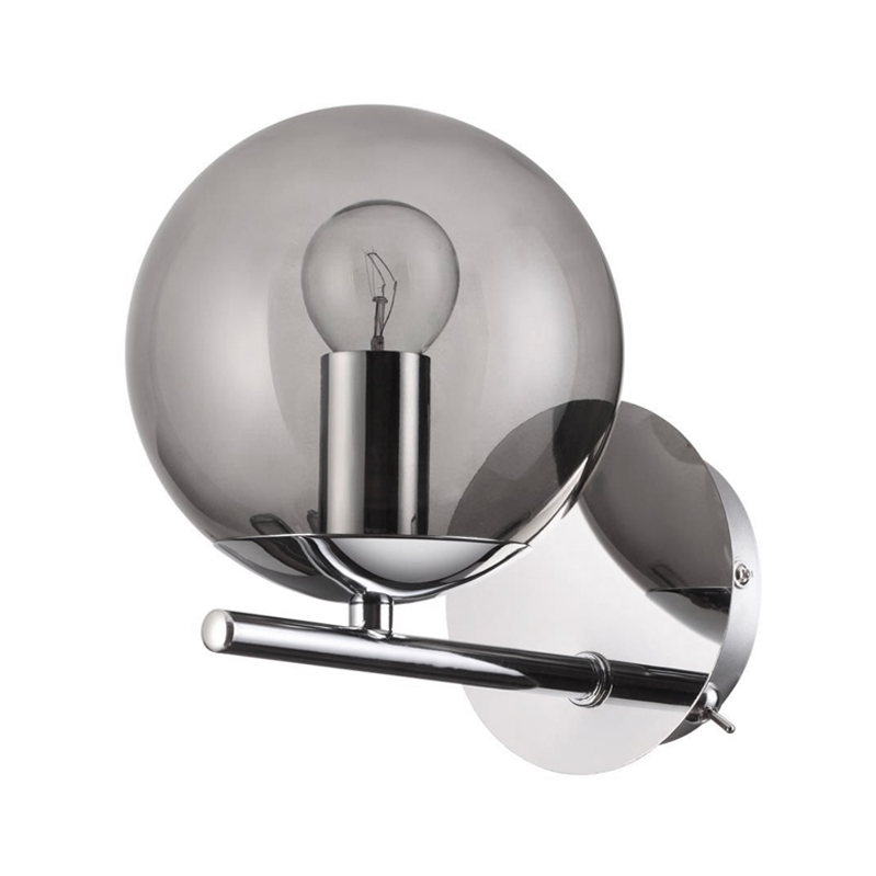 Бра Bolle Hanging Lamp Gray Хром Серый Бра Bolle Hanging Lamp Gray Хром Серый в Липецке | Loft Concept