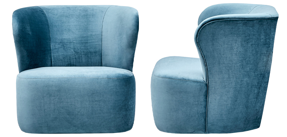 Кресло Hortense Chair Blue Кресло Hortense Chair Blue - Loft-Concept в Липецке