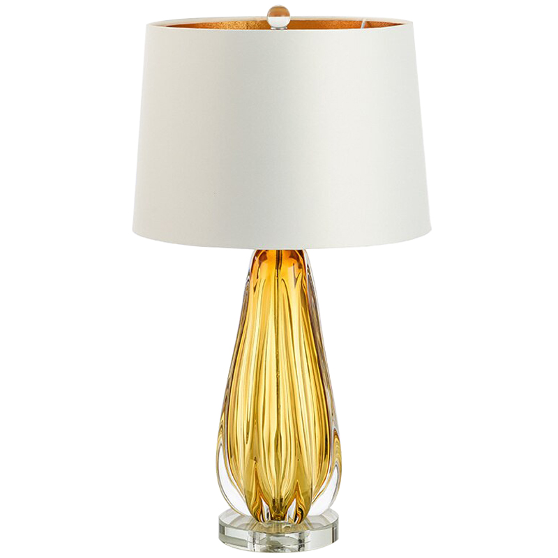Настольная лампа TABLE LAMP Flato Белый Коричневый Янтарный Настольная лампа TABLE LAMP Flato Белый Коричневый Янтарный в Липецке | Loft Concept