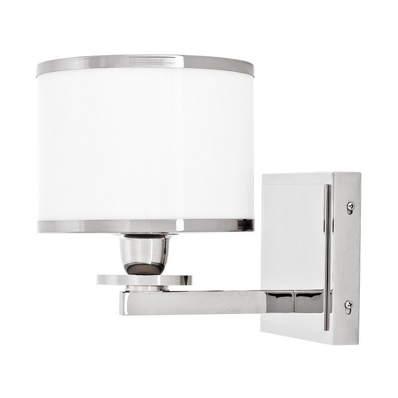 Бра Eichholtz Wall Lamp Van Cleeff Никель Белый Бра Eichholtz Wall Lamp Van Cleeff Никель Белый в Липецке | Loft Concept