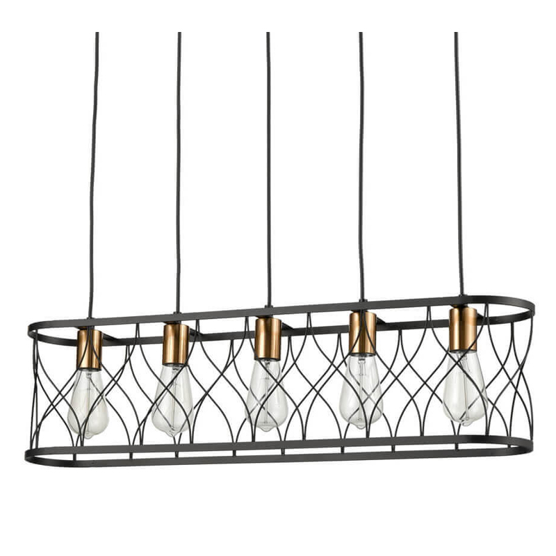 Люстра Loft Oval Base Черный Золотой Люстра Loft Oval Base Черный Золотой в Липецке | Loft Concept