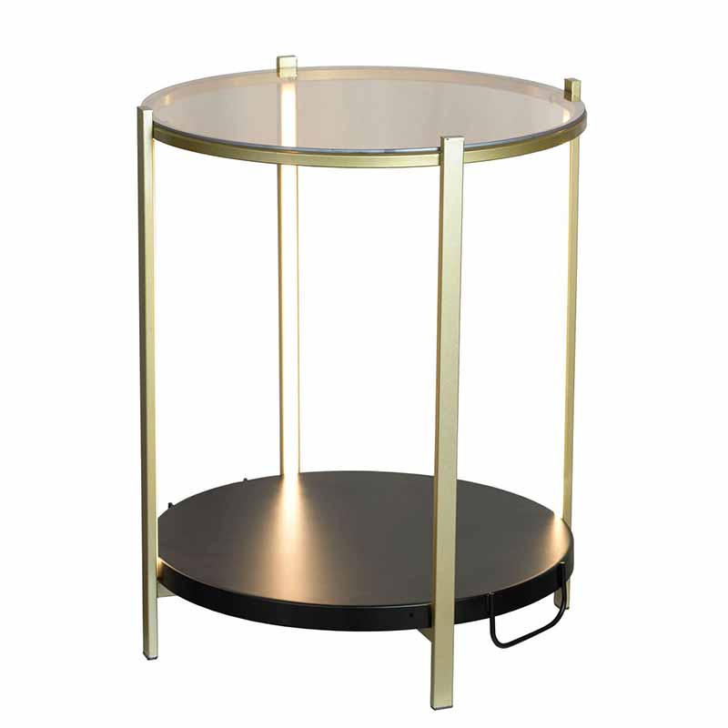 Приставной стол Hael Side Table LED Золотой Приставной стол Hael Side Table LED Золотой в Липецке | Loft Concept
