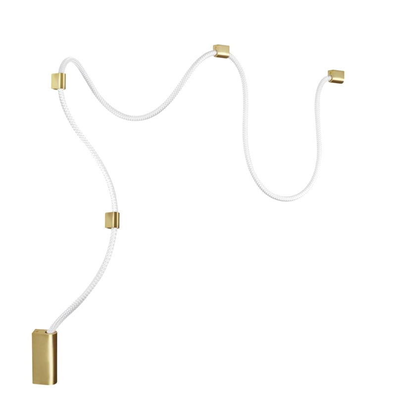 Подвесной светильник LUKE LAMPCO TRACER LAMP Gold Бронза Белый в Липецке | Loft Concept 
