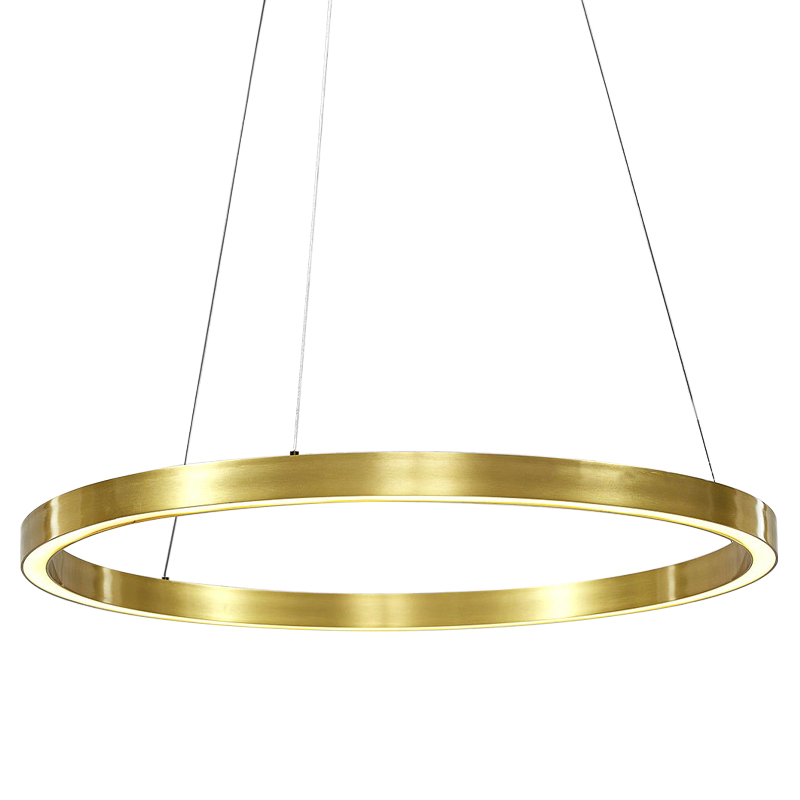 Люстра Ring Gold Horizontal Chandelier Золотой Люстра Ring Gold Horizontal Chandelier Золотой в Липецке | Loft Concept