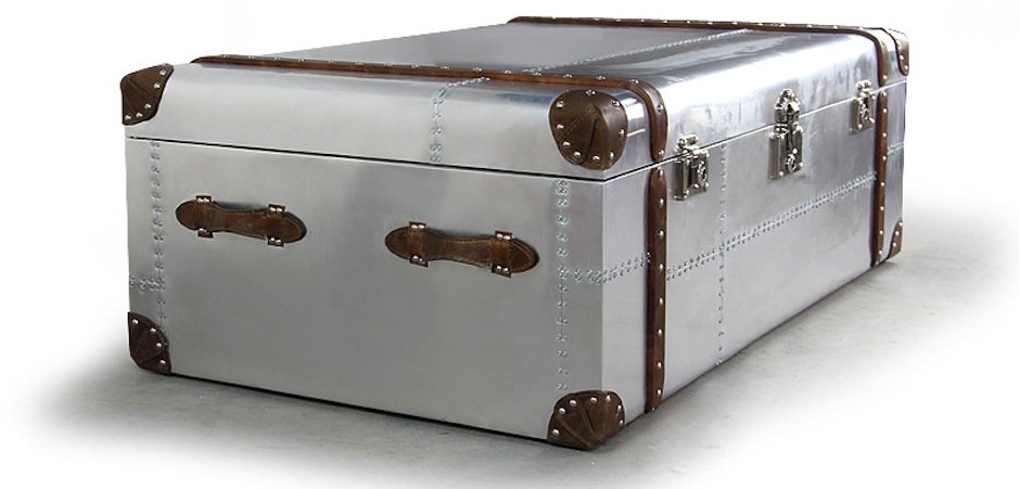 Сундук Trunks in Polished Aluminum Restoration Hardware Сундук Trunks in Polished Aluminum Restoration Hardware - Loft-Concept в Липецке